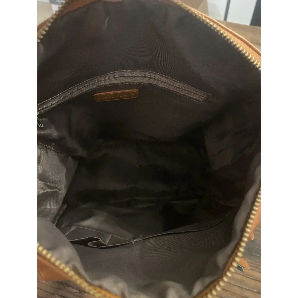 Modern & Chic Womens Vegan Leather Backpack/Bag Camel Color